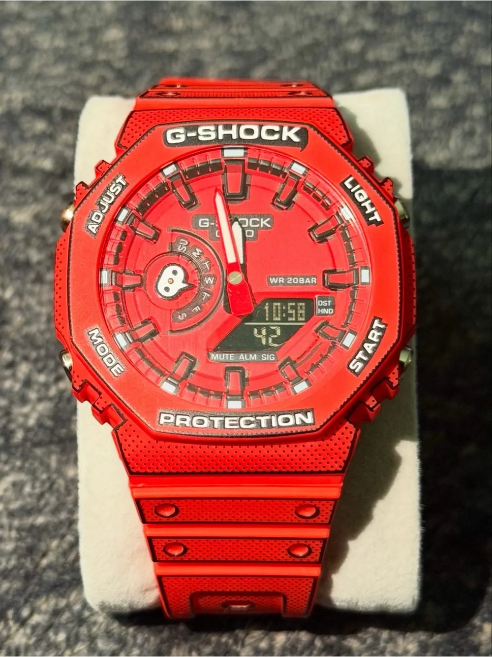 G-Shock Red Resin Octagonal Sport Watch